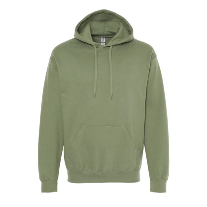Military Green - Front - Gildan Unisex Adult Softstyle Fleece Midweight Hoodie