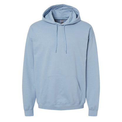 Stone Blue - Front - Gildan Unisex Adult Softstyle Fleece Midweight Hoodie