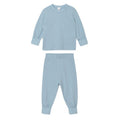 Dusty Blue - Front - Babybugz Baby Long Pyjama Set