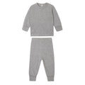 Heather Grey - Front - Babybugz Baby Long Pyjama Set