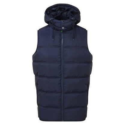 Navy - Front - 2786 Mens Bryher Recycled Body Warmer