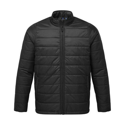 Black - Front - Premier Mens Recyclight Padded Jacket