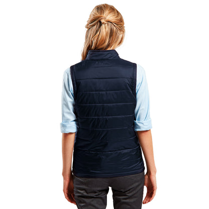 Navy - Back - Premier Womens-Ladies Recyclight Gilet