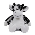 White-Black - Front - Mumbles Zippie Cow Plush Toy