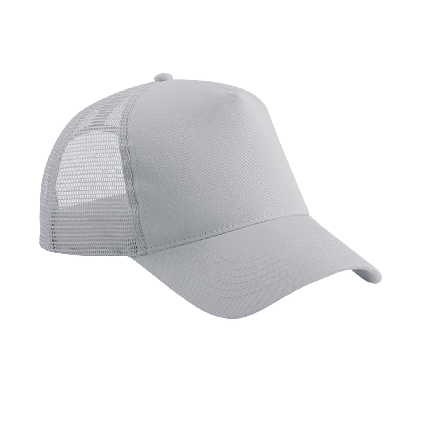 Light Grey - Front - Beechfield Childrens-Kids Trucker Cap