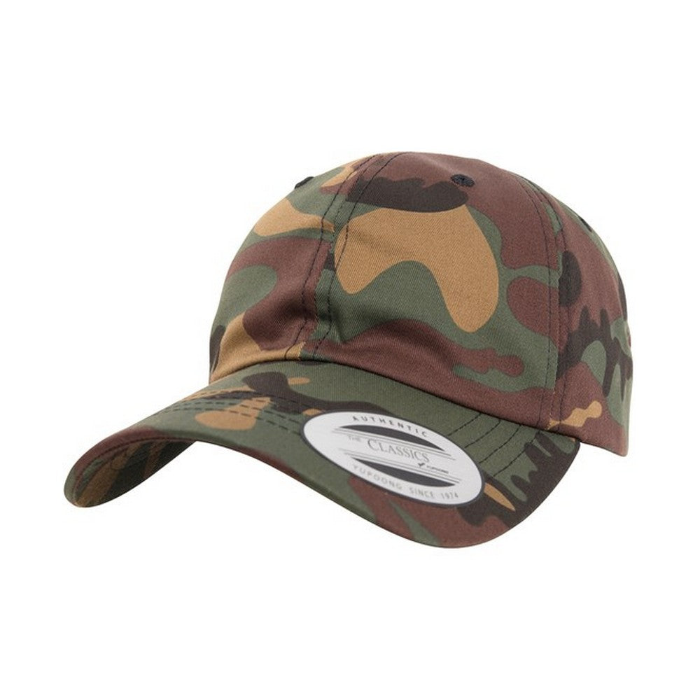 Green - Front - Flexfit Yupoong Camo Baseball Cap