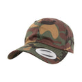 Green - Front - Flexfit Yupoong Camo Baseball Cap