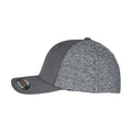 Black-Grey - Side - Flexfit Unisex Adult Melange Trucker Cap