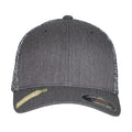 Black-Grey - Lifestyle - Flexfit Unisex Adult Melange Trucker Cap