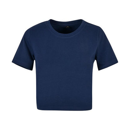 Light Navy - Front - Build Your Brand Womens-Ladies Crop Top