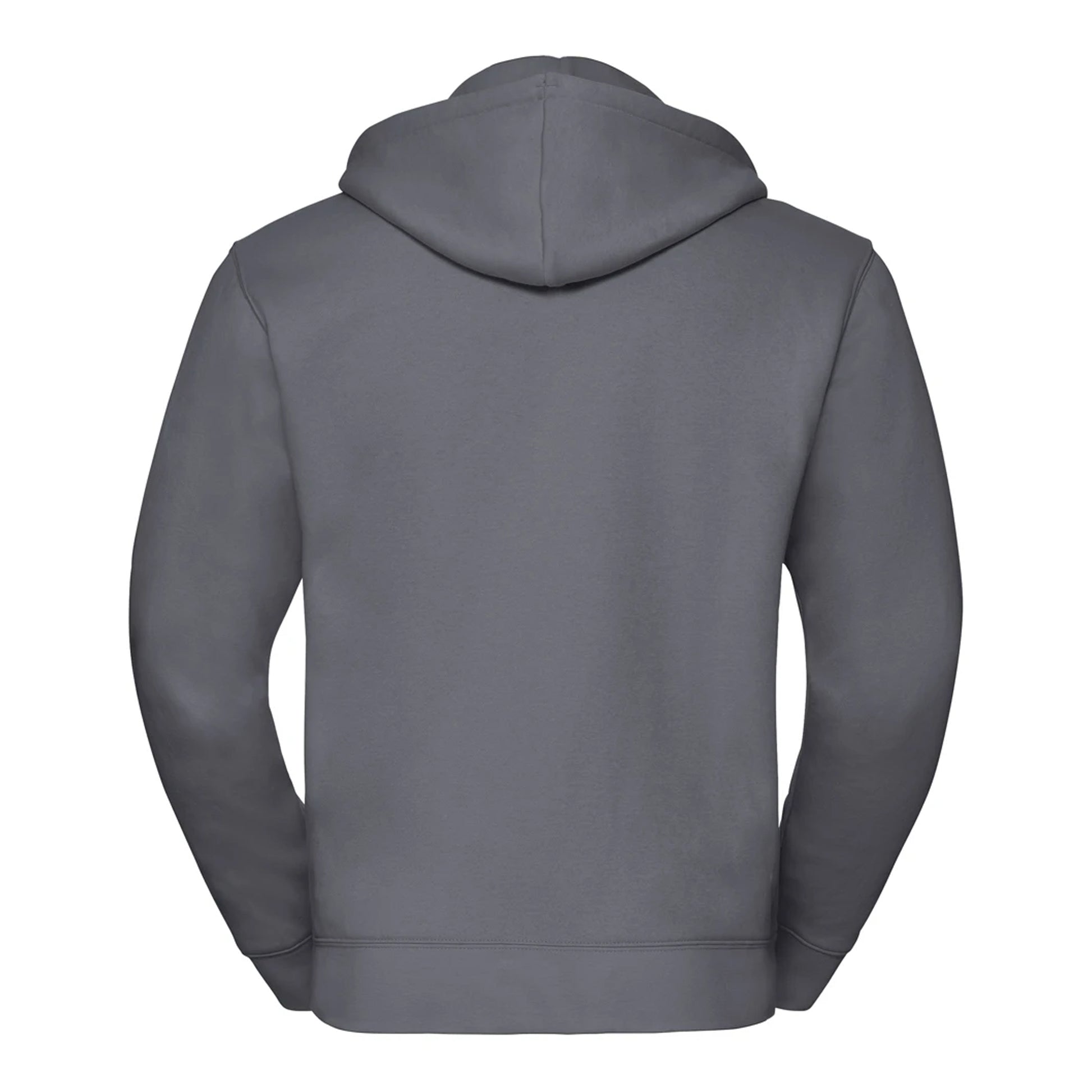 Convoy Grey - Back - Russell Mens Authentic Full Zip Hoodie