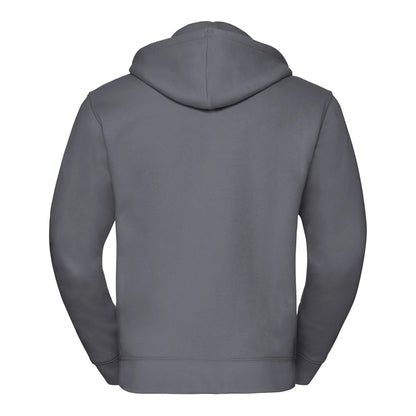 Convoy Grey - Back - Russell Mens Authentic Full Zip Hoodie