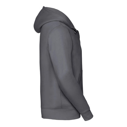 Convoy Grey - Side - Russell Mens Authentic Full Zip Hoodie