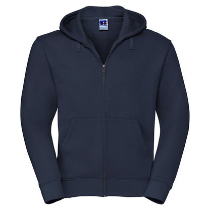 French Navy - Front - Russell Mens Authentic Full Zip Hoodie