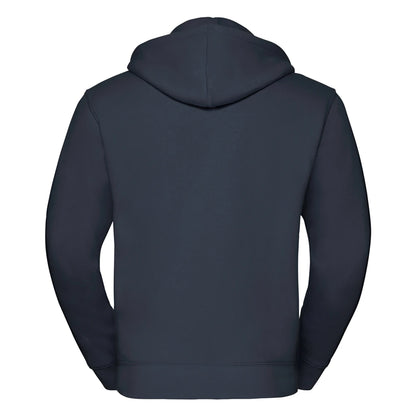 French Navy - Back - Russell Mens Authentic Full Zip Hoodie
