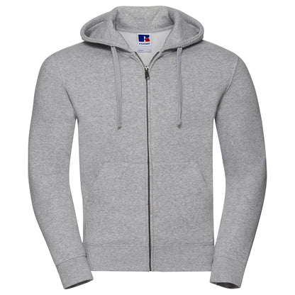 Light Oxford - Front - Russell Mens Authentic Full Zip Hoodie