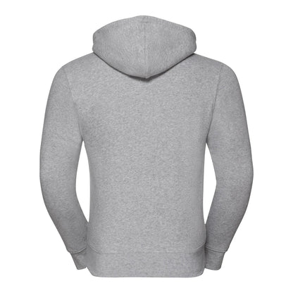 Light Oxford - Back - Russell Mens Authentic Full Zip Hoodie