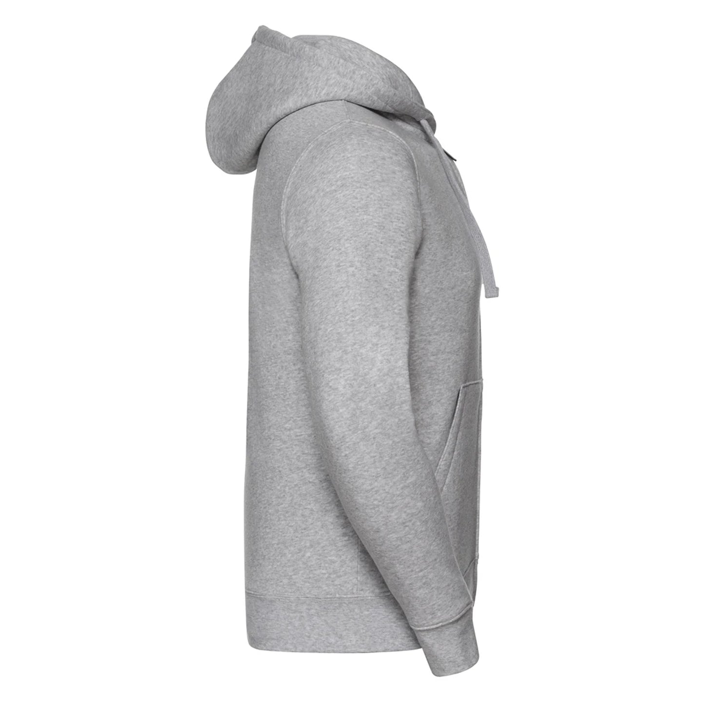 Light Oxford - Side - Russell Mens Authentic Full Zip Hoodie