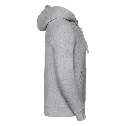 Light Oxford - Side - Russell Mens Authentic Full Zip Hoodie