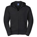 Black - Front - Russell Mens Authentic Full Zip Hoodie