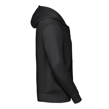 Black - Side - Russell Mens Authentic Full Zip Hoodie