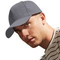 Graphite Grey - Back - Beechfield Unisex Adult 6 Panel Organic Cotton Baseball Cap