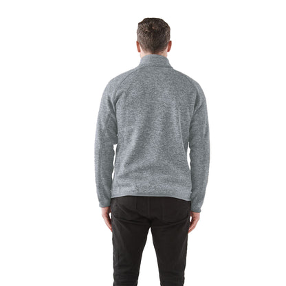 Granite - Back - Stormtech Mens Avalanche Full Zip Fleece Jacket
