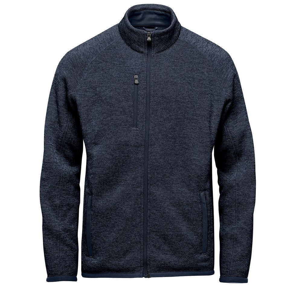 Navy Heather - Front - Stormtech Mens Avalanche Full Zip Fleece Jacket