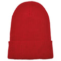 Red - Front - Flexfit Unisex Adult Knitted Recycled Yarn Beanie