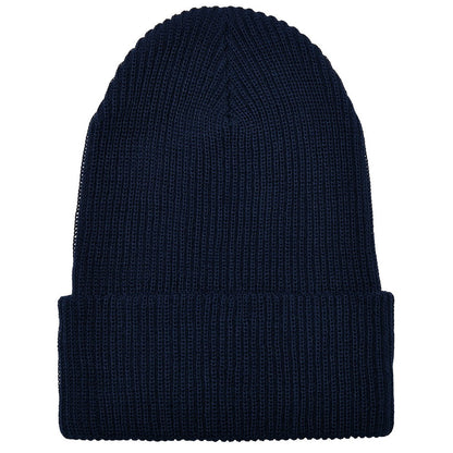 Navy - Front - Flexfit Unisex Adult Knitted Recycled Yarn Beanie
