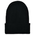 Black - Front - Flexfit Unisex Adult Knitted Recycled Yarn Beanie