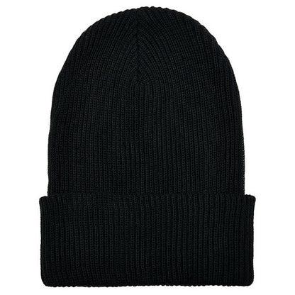 Black - Front - Flexfit Unisex Adult Knitted Recycled Yarn Beanie