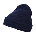 Navy - Front - Flexfit Unisex Adult Knitted Long Beanie
