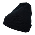 Black - Front - Flexfit Unisex Adult Knitted Long Beanie