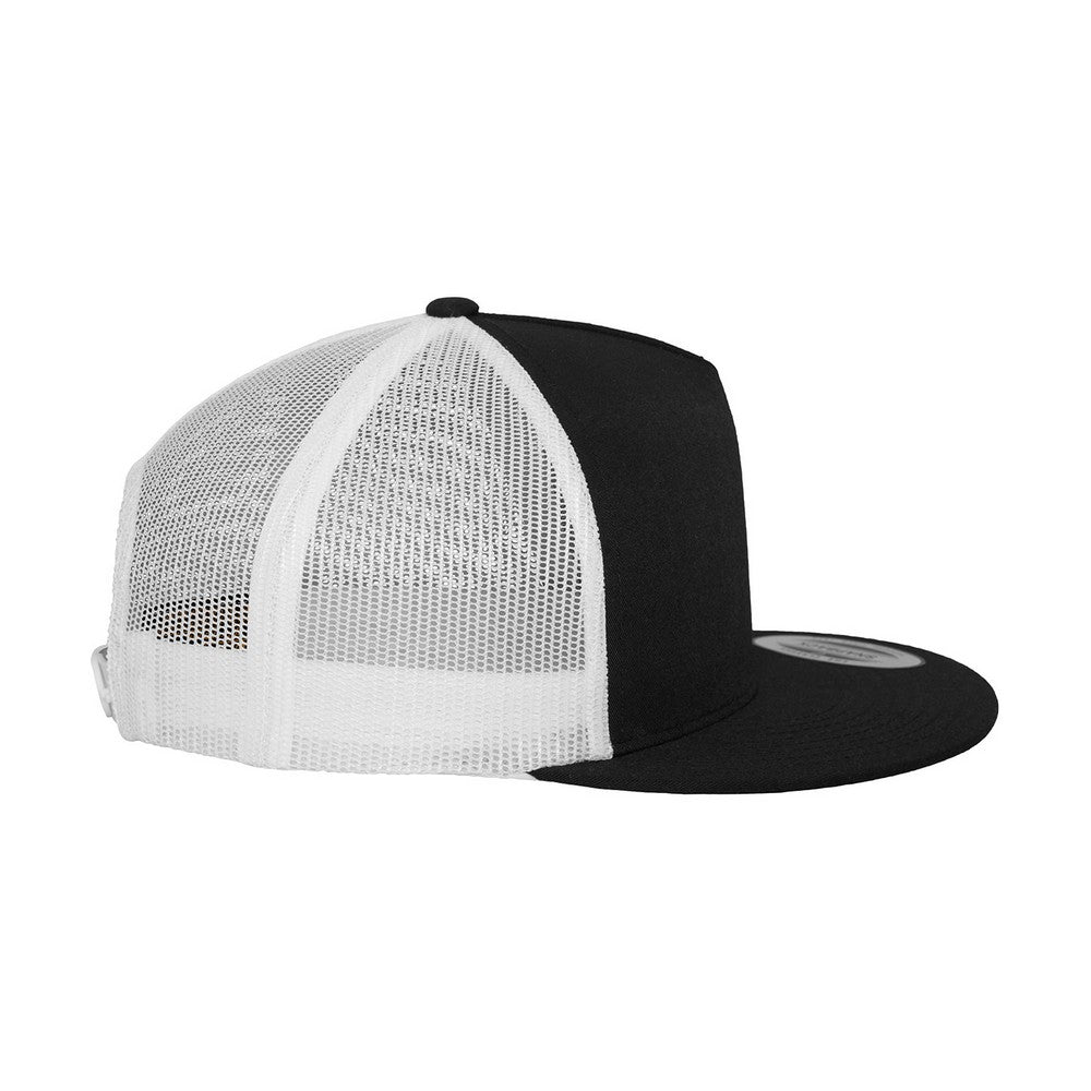 Black-White - Side - Flexfit Unisex Adult Classic Two Tone Trucker Cap