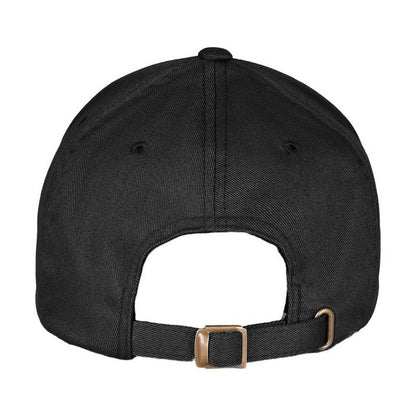 Black-Black - Back - Flexfit Unisex Adult Woolly Combed Adjustable Cap