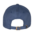 Navy - Back - Flexfit Unisex Adult Woolly Combed Adjustable Cap