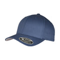 Navy - Lifestyle - Flexfit Unisex Adult Woolly Combed Adjustable Cap