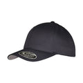 Dark Navy - Front - Flexfit Unisex Adult Woolly Combed Adjustable Cap