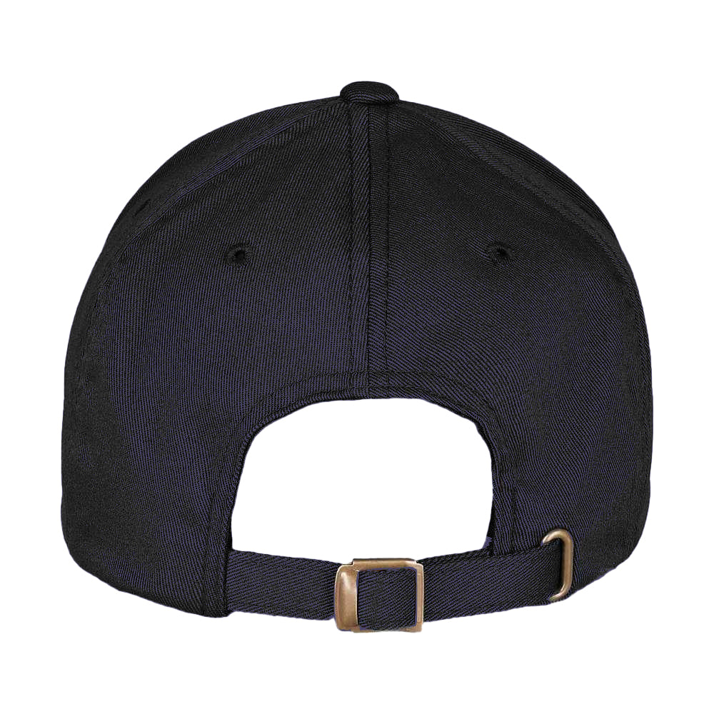Dark Navy - Back - Flexfit Unisex Adult Woolly Combed Adjustable Cap