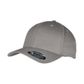 Grey - Front - Flexfit Unisex Adult Woolly Combed Adjustable Cap