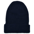 Navy - Front - Flexfit Unisex Adult Knitted Waffle Beanie