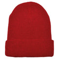 Red - Front - Flexfit Unisex Adult Knitted Waffle Beanie