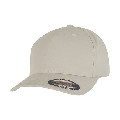 Beige - Front - Flexfit Unisex Adult 5 Panel Cap