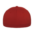 Red - Back - Flexfit Unisex Adult 5 Panel Cap