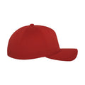 Red - Side - Flexfit Unisex Adult 5 Panel Cap