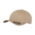 Khaki - Front - Flexfit Unisex Adult 5 Panel Cap