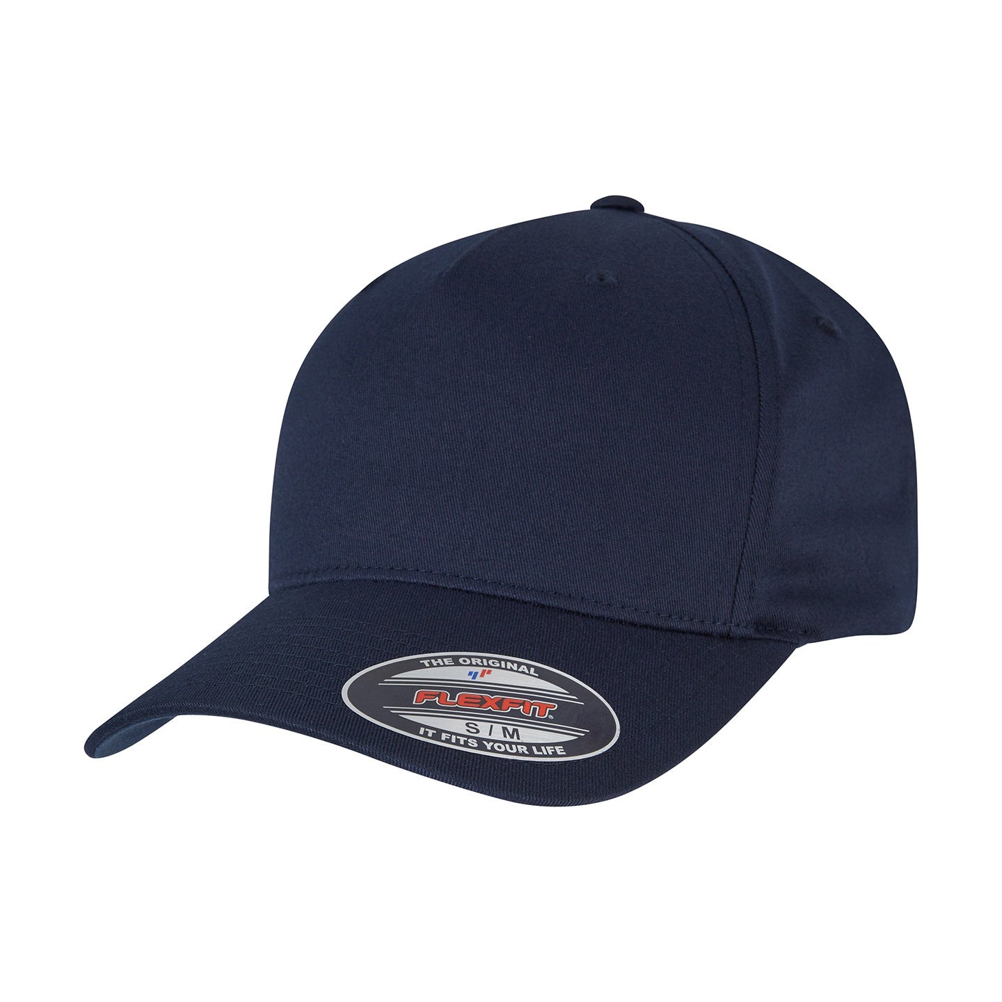 Navy - Back - Flexfit Unisex Adult 5 Panel Cap