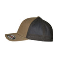 Olive-Black - Side - Flexfit Unisex Adult Mesh Recycled Trucker Cap