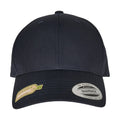 Navy - Front - Flexfit Unisex Adult Twill Recycled Snapback Cap
